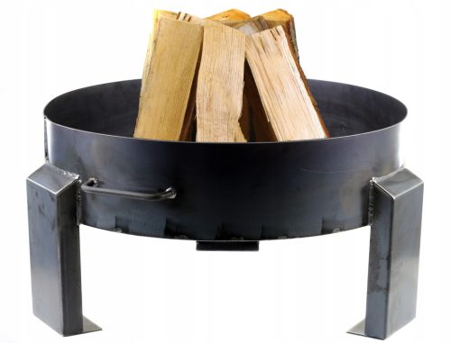  Kerti kandalló acél átmérője 80 cm mély grillacél 2 mm