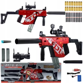    BIZTONSÁGOS AUTOMATA PUKA NYÍL FEGYVERHÁZOK SCOPE 2 MAGAZINES + matricás könyv, képregény Shop_lolki