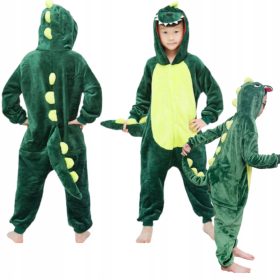    DINOSZAUR KIGURUMI PAZSAMA DINO DRAGON GYERMEK ONESIE JEMEZE 122-128-134