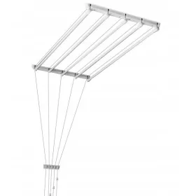   Ruhaszárító állvány - Turpol - Mennyezeti szárító ruházathoz - fehérneműhöz - 5 x 120 cm
