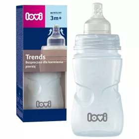   Bébiüveg - Lovi trendek palack 250 ml dinamikus cumi 3m+ zöld