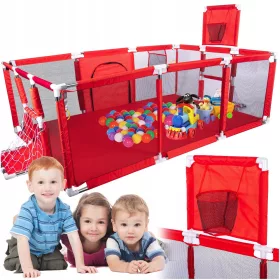   Playpen játszótér gyermekeknek, nagy száraz medence kosár