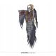 Csontváz kockás tunikában Halloween díszek 120cm