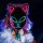 LED anime cosplay démon gyilkos maszkok