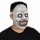 Halloween horror maszk fehér arc és szemek démon félelmetes mosolygós latex szellemmaszk