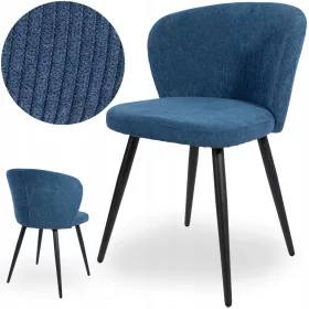   KÁRPÍTOTT KÖRÖS SZÉK FÉM SKANDINÁV LÁBAS LOFT BOHO ÉTKEZŐ