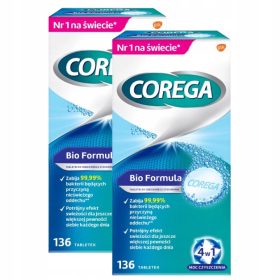    Corega Tabs Bio Formula tabletta fogsor tisztításhoz 136 db