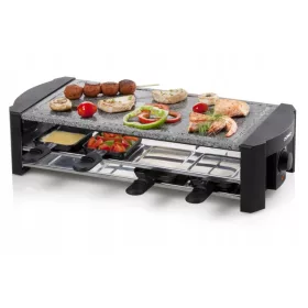    DOMO DO9186G raclette kő grill 8 személyes, nagy kőlappal