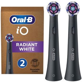    2x EREDETI ORAL-B iO SUGÁRZÓ FEKETE ELEKTROMOS FOGKEFE FEJ