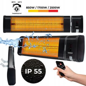   Infravörös távirányítós fali melegítő LUXEVA LXV 2500-HRS