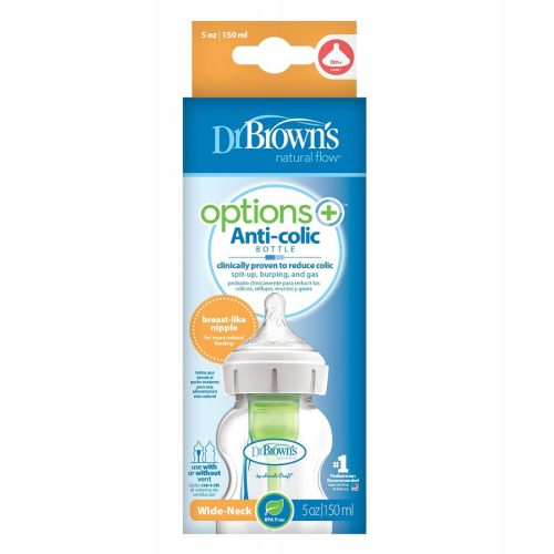 Bébiüveg - Dr. Browns palack széles nyak 150 ml PP opciók plusz