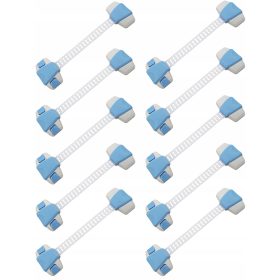   Gyermekbiztonsági biztosítás - 10 bútor bútorszekrény -reteszelő szekrények hosszúságú szalag beállítása 3m