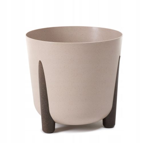  Lamela virágcserép 30 cm x 30 x 28,5 cm átmérőjű 30 cm műanyag barna és bézs árnyalatok
