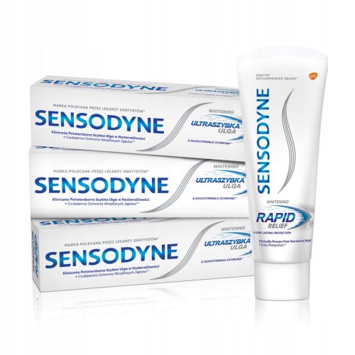  Sensodyne Rapid Whitening Paszta érzékeny fogakra 75ml x3