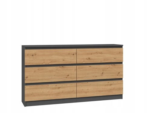  TopEshop Malwa komód 138 x 40 x 75 cm antracit matt