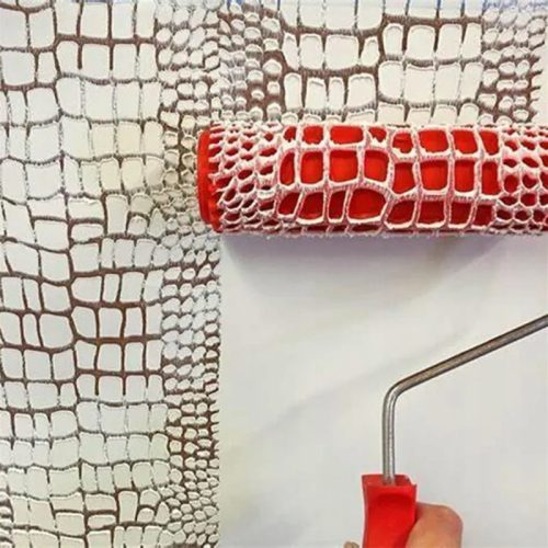 7 "DIY mintás festékhengeres dekoratív görgő art textúrahenger