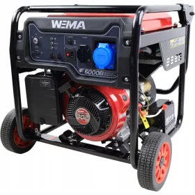 Hordozható egyfázisú Weima 5500 W-os benzines generátor