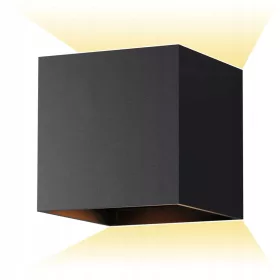    Interlook fekete kerti fali lámpa, beépített 6 W-os LED forrás