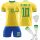 Kosárlabda ruhakészlet - 2022 -es világkupa Brazília Neymar No. 10 labdarúgó -ruhája