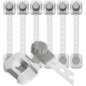   Gyermekbiztonsági biztosítás - Bútorszekrény védelmi ajtó reteszelő ajtó állítható 6db