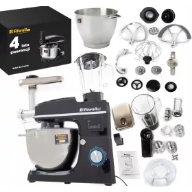  RIWALL PRO ROBY ROBOTER 2.1 konyhai robotgép 2700 W fekete