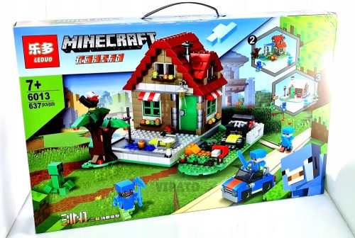 LEGO építőkészlet - Minecraft Blocks House 3in1 Farm House 637 Elements