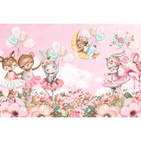 Falikép LÁNYNAK, RÓZSASZÍN BALLERINÁK 294x260 RB03