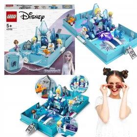    LEGO DISNEY KIKIHAJTÓ KÖNYV ELSA ÉS NOKKA OLAF KALANDJAIVAL EGY KAJAK-SÁVON