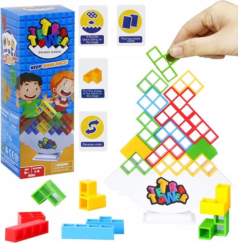 Kirakós játék - Tetris Tetra Tower Tower Educational Puzzle Game játék