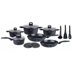   Edénykészletek - Zilner BLACK MARBLE alumínium edénykészlet, 15 db.