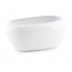  Polnix virágcserép 27 cm x 17 x 13 cm átmérőjű 17 cm kerámia fehér