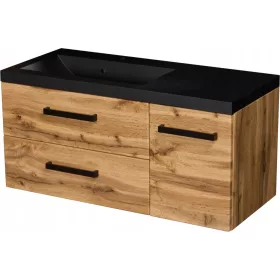  FOKUS ÚJ LOFT natúr tölgy szekrény + mosogató 90