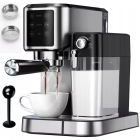    Kerch Maestro 1350 W portafilter eszpresszógép, ezüst/szürke