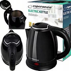    Esperanza Spring 1350 W 1 l-es elektromos vízforraló, ezüst/szürke