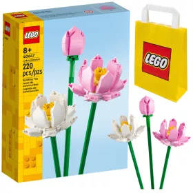    LEGO Creator 40647 lótuszvirág + LEGO papírzacskó 6315786 sárga 24x8x18 cm