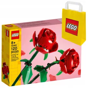    LEGO Classic 40460 rózsák + LEGO papírzacskó 6315786 sárga 24x8x18 cm