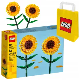    LEGO ICONS 40524 Napraforgó + Papírtáska LEGO 6315786 sárga 24x8x18 cm