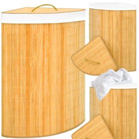   Ruhakosár - Interlook 60l szabadon álló szennyeskosár, barna és bézs árnyalatok