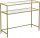  Songmics téglalap alakú konzol 100 x 35 x 80 cm arany