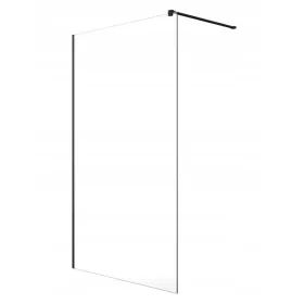 Radaway Modo New Black II zuhanyfal, átlátszó, 120x200 cm