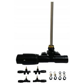  Aqua Heating H2006BK egylyukú radiátorszelep, fekete