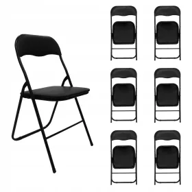   6dbs összecsukható kerti szék házi vendéglátás széklet erős fém 6x