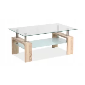    Jelzőpad, téglalap alakú padok, 100 x 60 x 55 cm, Sonoma tölgy