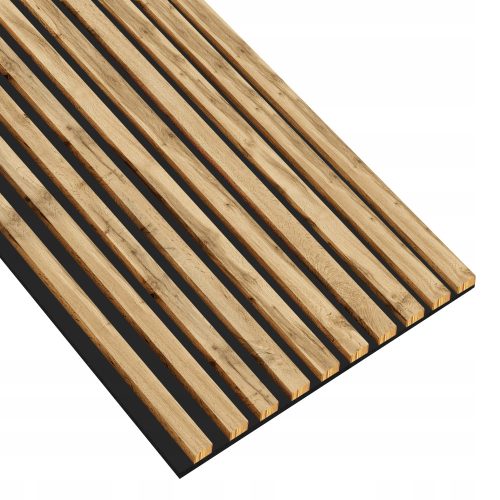 Prémium dekoratív akusztikus fallécek, 460 mm széles, 10 léc