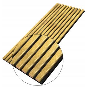   Fallécek, díszpanel filcre, 10 db, arany, szerkezettel, 275x46