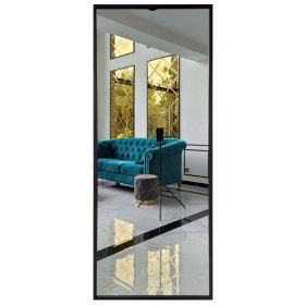    LED KEREK FEKETE TÜKÖR 100 CM-ES KERETBEN HOMOKFÚVÁSÚ FÜRDŐSZOBÁBA