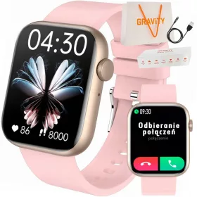    SMARTWATCH GRAVITY 1,85" női karóra HÍVÁSOK FOGADÁSA STEPS MENU PL