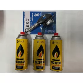 Gázégő, Piezzo gyújtó + 4 gáz