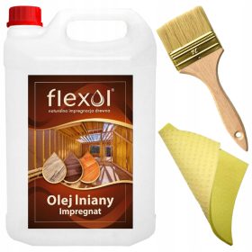   Flexol lenolaj, natúr fa impregnálás, 5 l + 2 egyéb termék