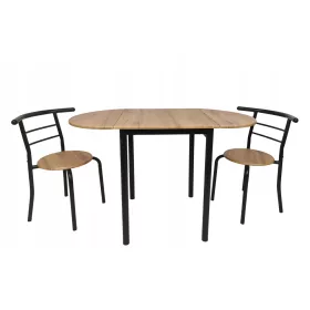   BÚTORGÉSZLET OTTHON KONYHÁBA ÉTKEZŐ NAPPALI 2 X SZÉK + BŐVÍTHETŐ ASZTAL